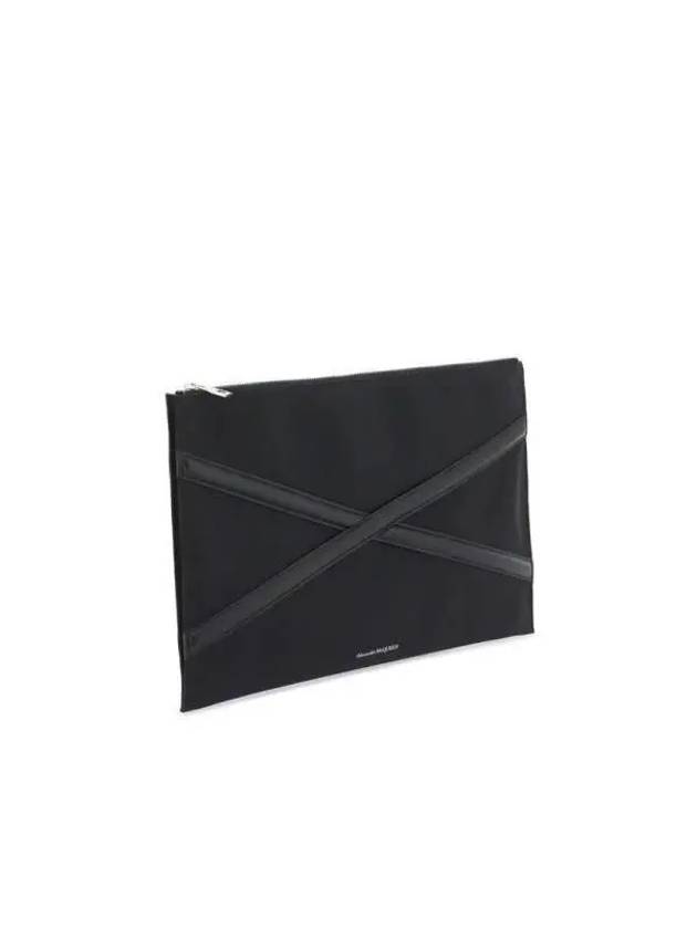 Harness Nylon Clutch Bag Black - ALEXANDER MCQUEEN - BALAAN 4