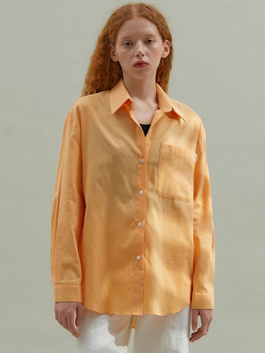 Basic Oxford Long Shirt Orange - MANAVIS7 - BALAAN 1
