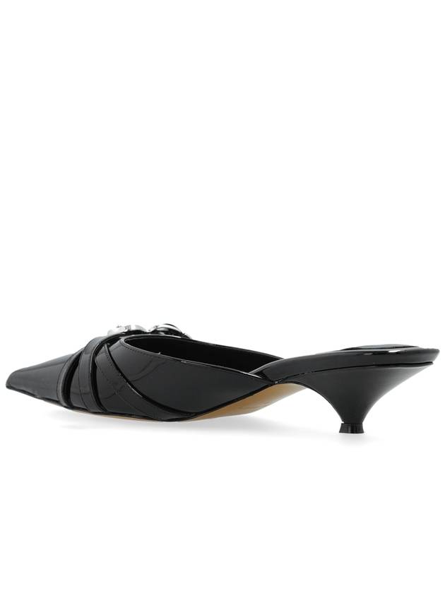 Marc Jacobs Patent Heeled Slides ‘The Emma’, Women's, Black - MARC JACOBS - BALAAN 5