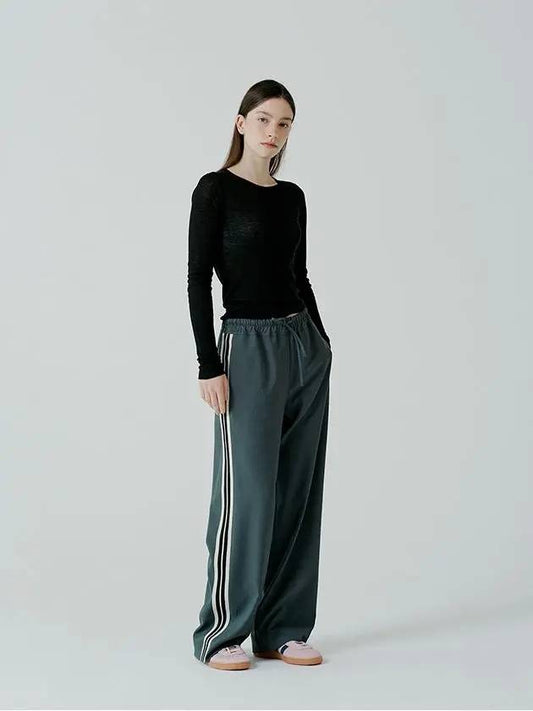 track line straight pants - PINBLACK - BALAAN 1