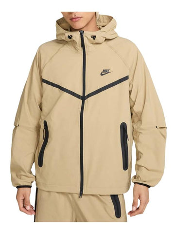 Tech Woven Full Zip Windbreaker Parachute Beige - NIKE - BALAAN 1