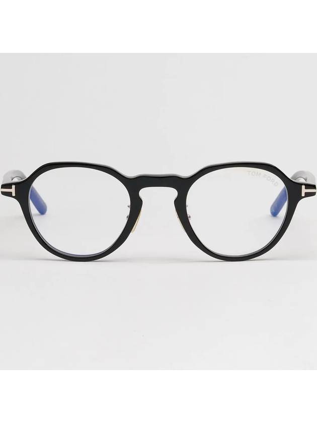 Blue light blocking glasses frame TF5726DB 001 Eye protection men women horn rim Asian fit - TOM FORD - BALAAN 3