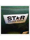 Star Print Crew Neck Sweatshirt Green - GOLDEN GOOSE - BALAAN 4