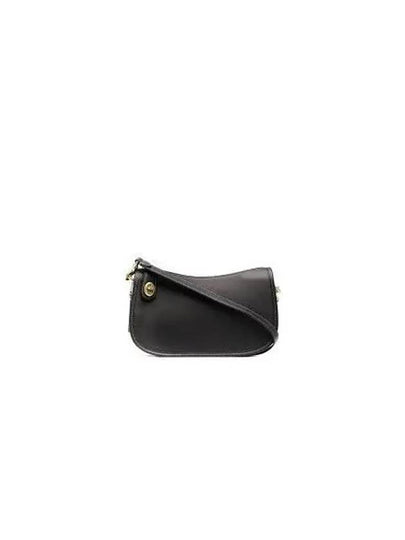 Swinger Leather Shoulder Bag Black - COACH - BALAAN 2