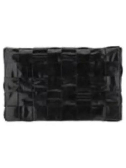 Maxi Intrecciato Leather Cross Bag Black - BOTTEGA VENETA - BALAAN 2