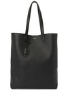 Grained Leather Bold Shopping Shoulder Bag Black - SAINT LAURENT - BALAAN 2