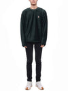 Grenoble Dynamic Logo Patch Sweatshirt Emerald Green - MONCLER - BALAAN 4