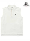 Cushion paper half zip-up vest 9803LZLPWHITE - BLACK&WHITE - BALAAN 1