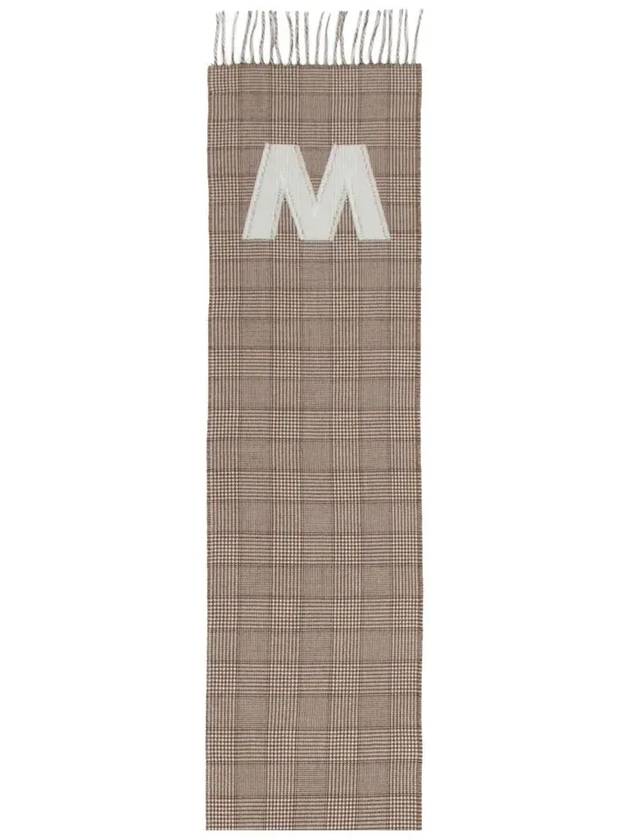 ERCOLE logo wool muffler beige 2355460532 004 - MAX MARA - BALAAN 3