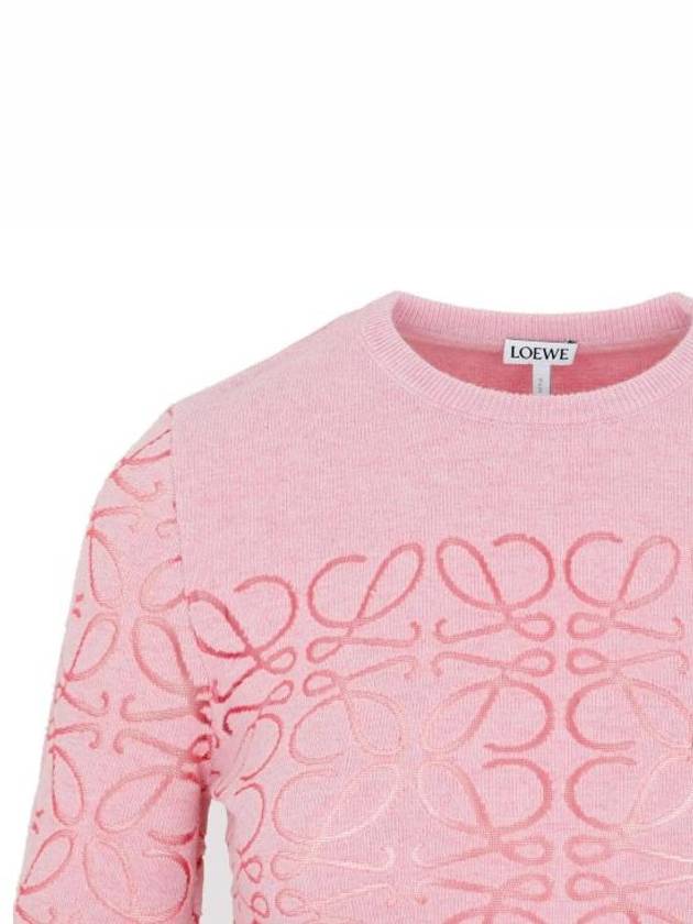 Anagram Debore Wool Knit Top Pink - LOEWE - BALAAN 4