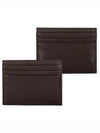 Debossed Leather Card Wallet Brown - POLO RALPH LAUREN - BALAAN 3