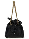 Crush Small Leather Shoulder Bag Black - BALENCIAGA - BALAAN 5