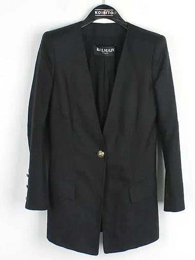 Smith Market used luxury goods black color jacket women s clothing - BALMAIN - BALAAN 1