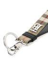 Monogram Motif Check Key Holder Beige - BURBERRY - BALAAN 3