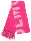 Lecharpe Fringe Logo Virgin Wool Muffler Pink - JACQUEMUS - BALAAN 2