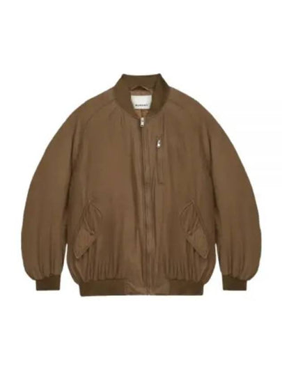 Bakya Zipper Bomber Jacket Brown - ISABEL MARANT - BALAAN 2