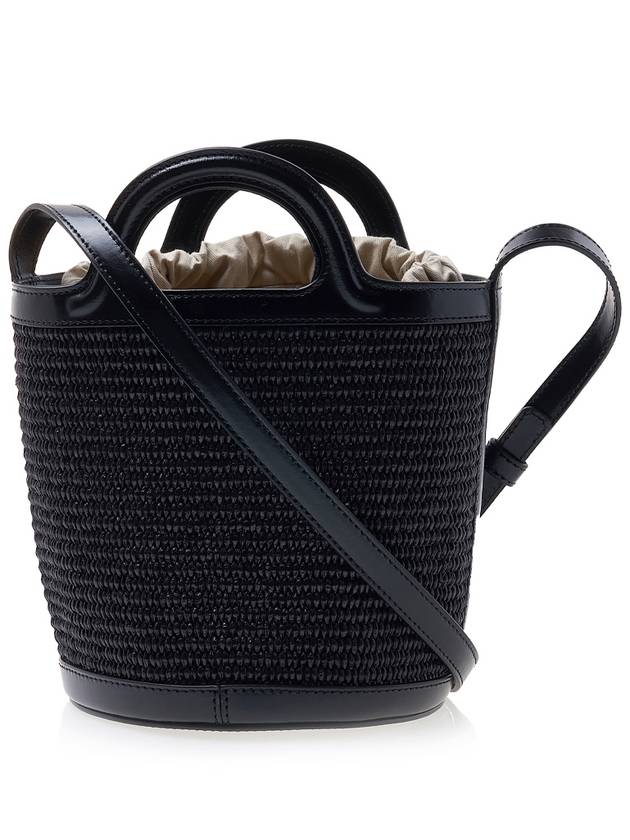 Tropicalia Small Bucket Bag Black - MARNI - BALAAN 4