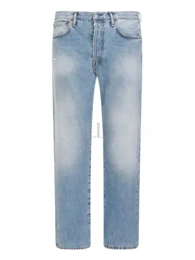 Regular Fit Cotton Jeans Light Blue - ACNE STUDIOS - BALAAN 2