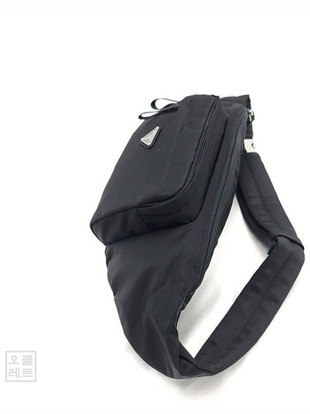 Triangle Logo Nylon Belt Bag Black - PRADA - BALAAN 4