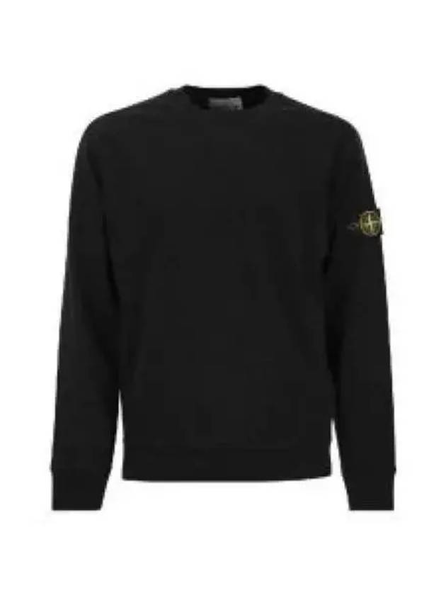 Garment Dyed Malfile Crewneck Sweatshirt Black - STONE ISLAND - BALAAN 2