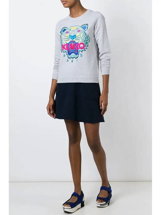 11th Anniversary Women's Big Tiger Embroidery Sweatshirt 2SW705 4XC 93 - KENZO - BALAAN 4