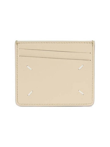 Stitch Diagonal Card Wallet Beige - MAISON MARGIELA - BALAAN 1