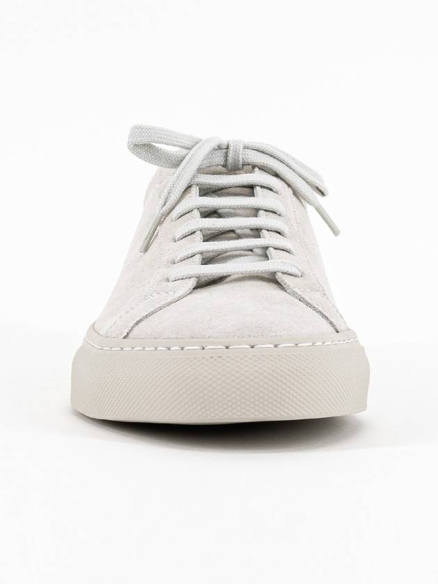 Achilles Suede Low Top Sneakers White - COMMON PROJECTS - BALAAN 4