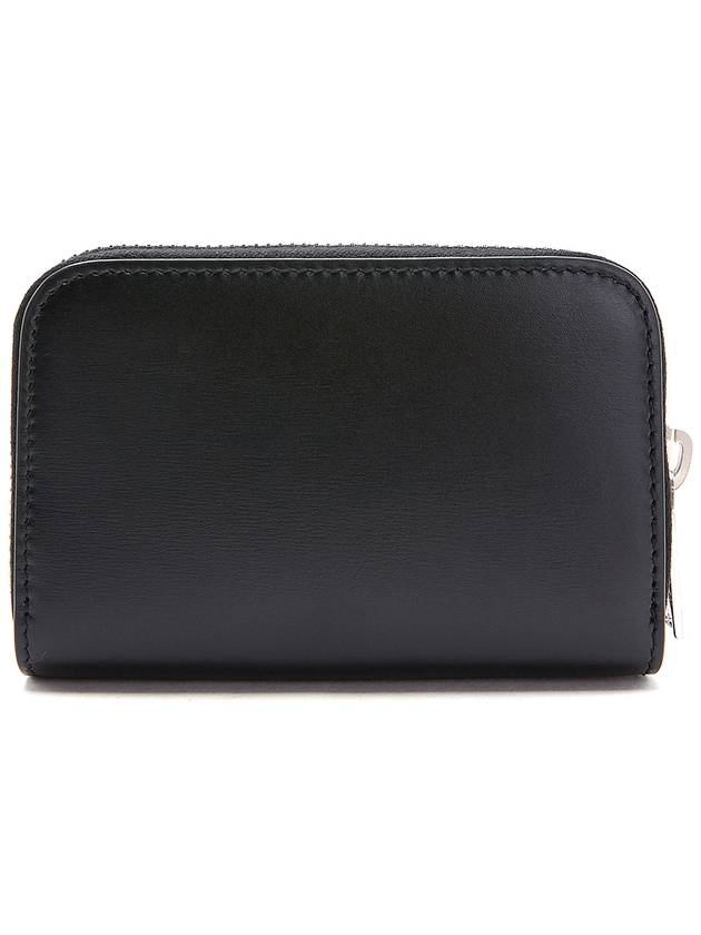 Monogram Zipper Silver Card Wallet Black - SAINT LAURENT - BALAAN 3