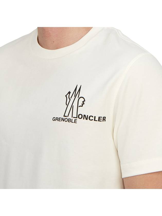 Grenoble Men s Short Sleeve T Shirt 8C00002 83927 041 - MONCLER - BALAAN 7