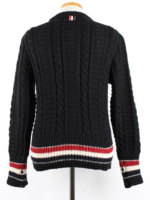 Donegal stitch knit 1 95 - THOM BROWNE - BALAAN 4