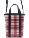 Check Barbes Small North South Shopper Tote Bag Red - BALENCIAGA - BALAAN 3