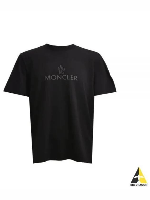 8C00060 829H8 999 Logo Printing Short Sleeve T Shirt - MONCLER - BALAAN 1
