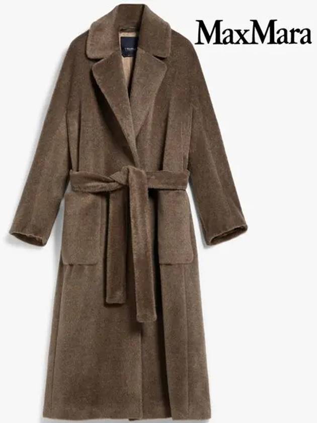 S Malaysia Alpaca Wool Single Coat Gray - MAX MARA - BALAAN.