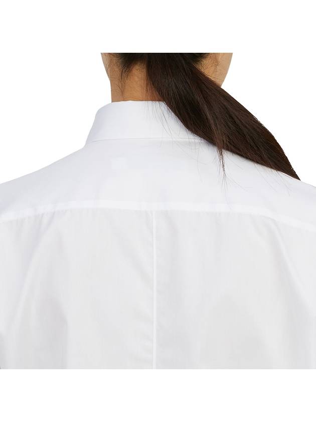 CD Embroidered Cotton Shirt White - DIOR - BALAAN 8