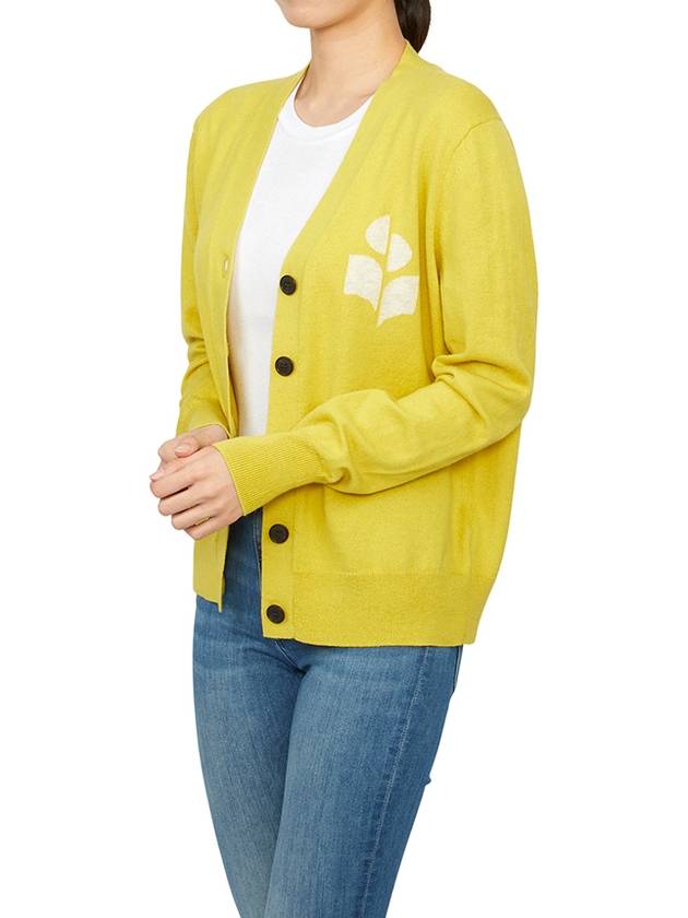 Karin Cotton Cardigan Yellow - ISABEL MARANT ETOILE - BALAAN 5