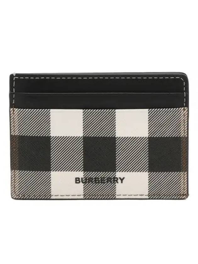 Check Print 2-tier Card Wallet Dark Burch Brown - BURBERRY - BALAAN 2