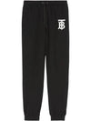 Monogram Track Pants Black - BURBERRY - BALAAN 1