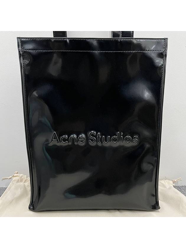 Studios Embossed Logo Shoulder Tote Bag Black - ACNE STUDIOS - BALAAN 7