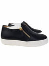 RW70006 001 Metal Zipper Sneakers Black - GIUSEPPE ZANOTTI - BALAAN 1