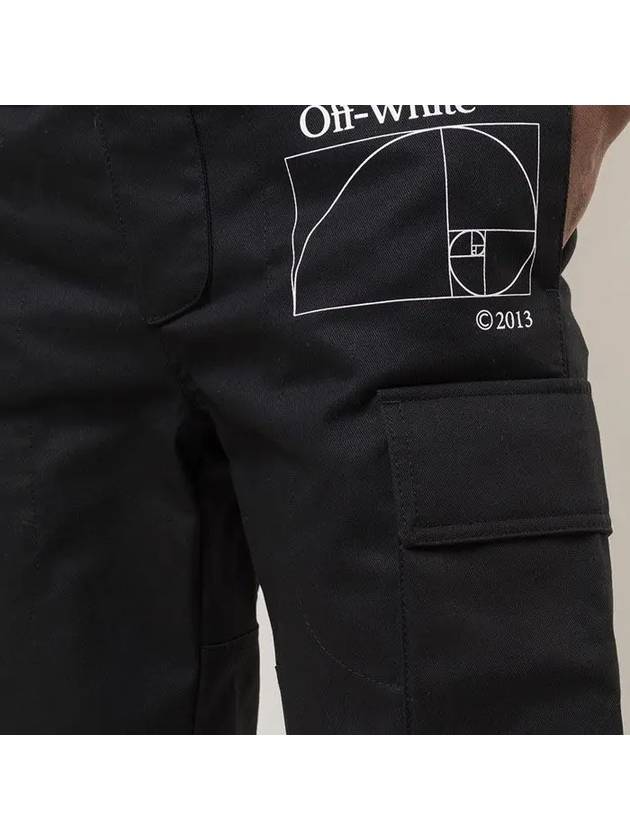 logo zipper cargo pants black - OFF WHITE - BALAAN 7