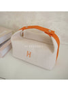 BREED A BRACK CASE BEIGE ORANGE POUCH LARGE GM - HERMES - BALAAN 10