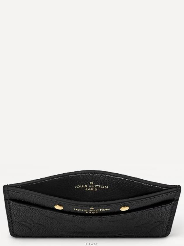 Monogram Empreinte Card Wallet Black - LOUIS VUITTON - BALAAN 4