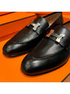 Paris Loafers Goatskin Palladium Noir - HERMES - BALAAN 3