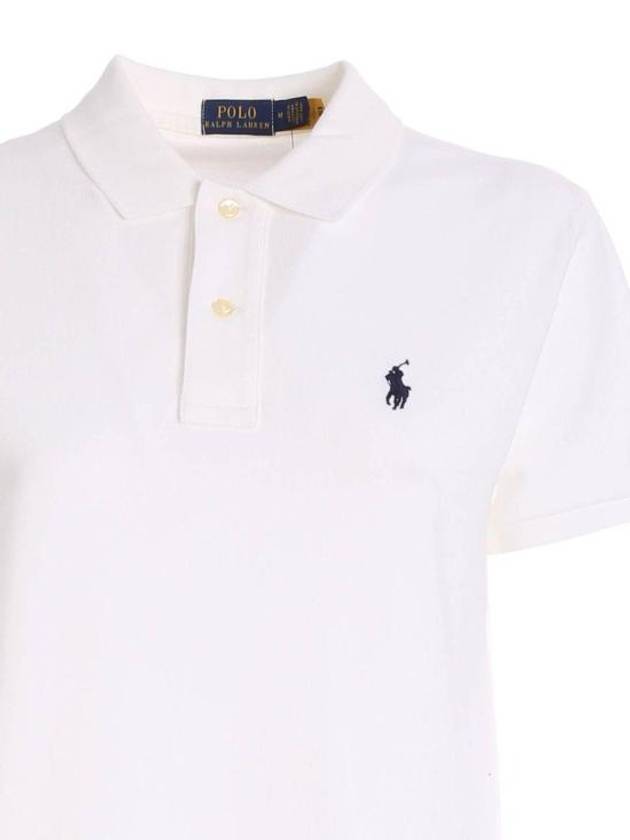 Women's Pony Logo Midi Dress White - POLO RALPH LAUREN - BALAAN 4