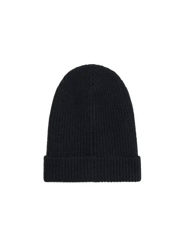 Embroider Logo Knit Beanie Black - CELINE - BALAAN 4