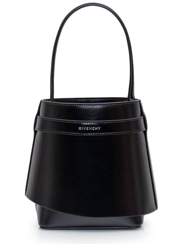 Shark Rock Leather Bucket Bag Black - GIVENCHY - BALAAN 5