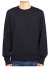 Crew Neck Wool Knit Top Navy - THEORY - BALAAN 2