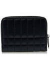 Lola Quilted Zip Round Coin Card Wallet Black - BURBERRY - BALAAN 4