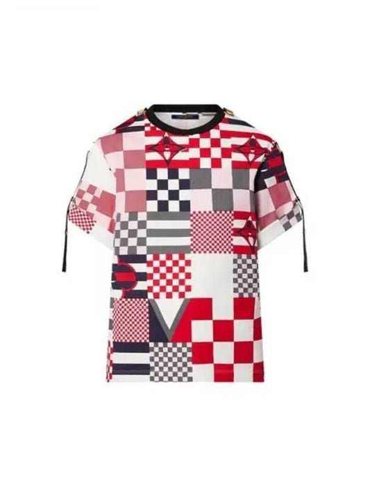 Graphic LV AC Print T Shirt 1AFZEF - LOUIS VUITTON - BALAAN 1