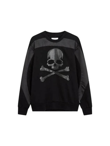 Men s Skull Patch Crewneck Sweatshirt Black - PHILIPP PLEIN - BALAAN 1